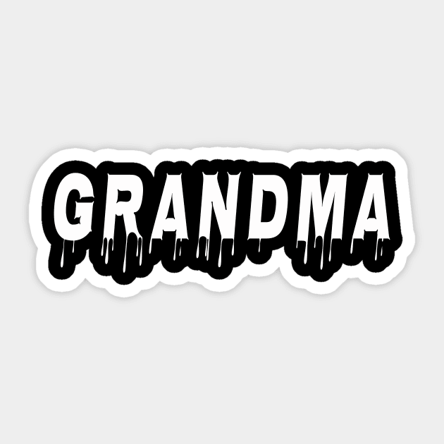 Grandma, Grandma Gift, Gift for Grandma, Mother's Day Gift, Grandma Mother's Day Sticker by Happysphinx